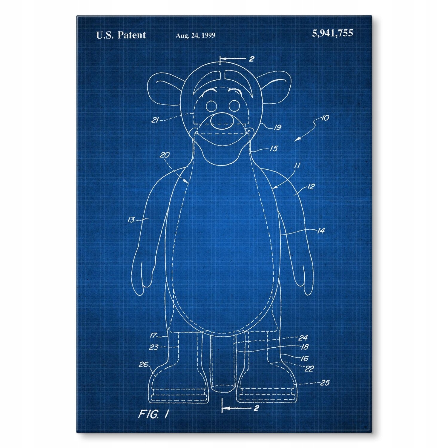 Kovový plakát Tiger toy Tech Dárek 30 x 42 cm