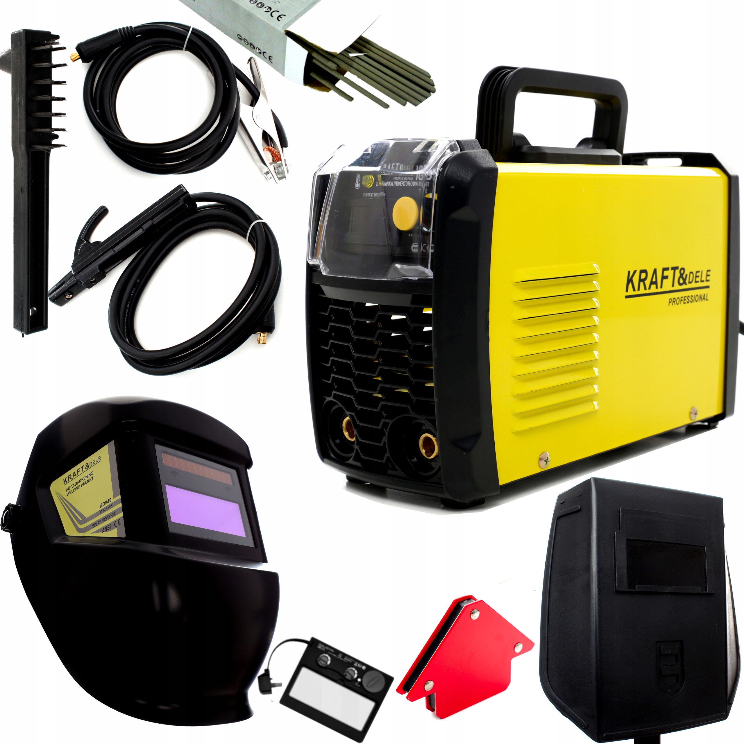 Invertorová svářečka Kraft&Dele 20-330 A 230 7 kVA KD1852