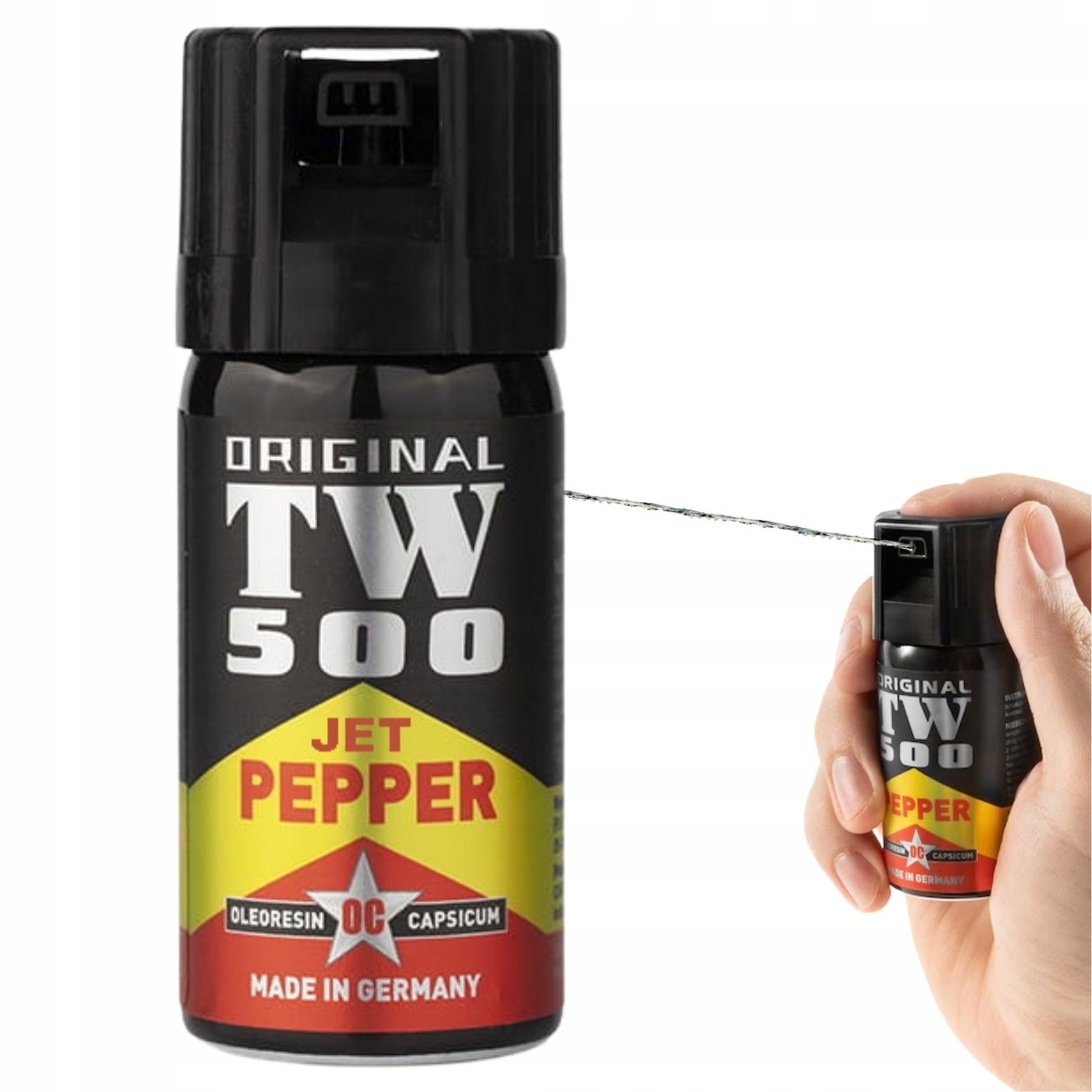 Gaz pieprzowy obronny Stream TW_500 Strumień Jet 40ml Obezwładniający
