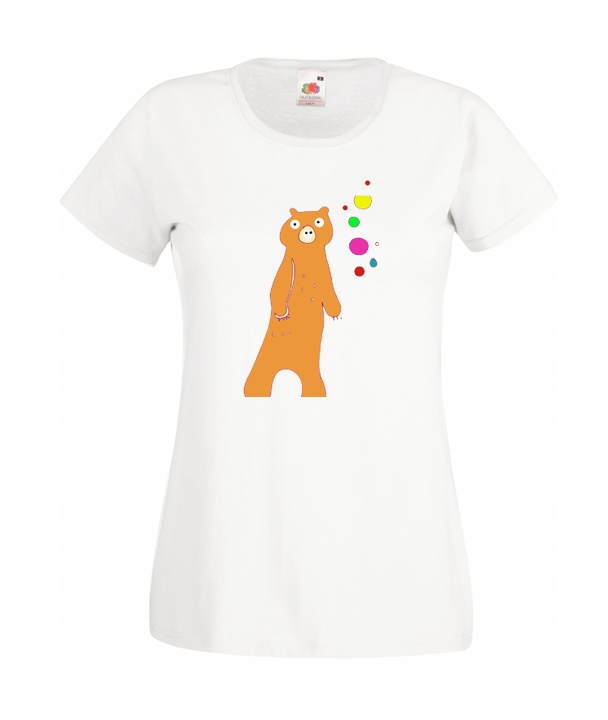 

XL Koszulka Damska Misie Kolorowe Misiek Wzory