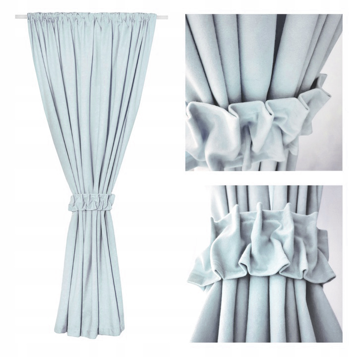 ZASŁONA 180cm + OZDOBA - zasłony, taśma, tunel, żabki, dużo kolorów 145x180 Stopień zaciemnienia półzaciemniające