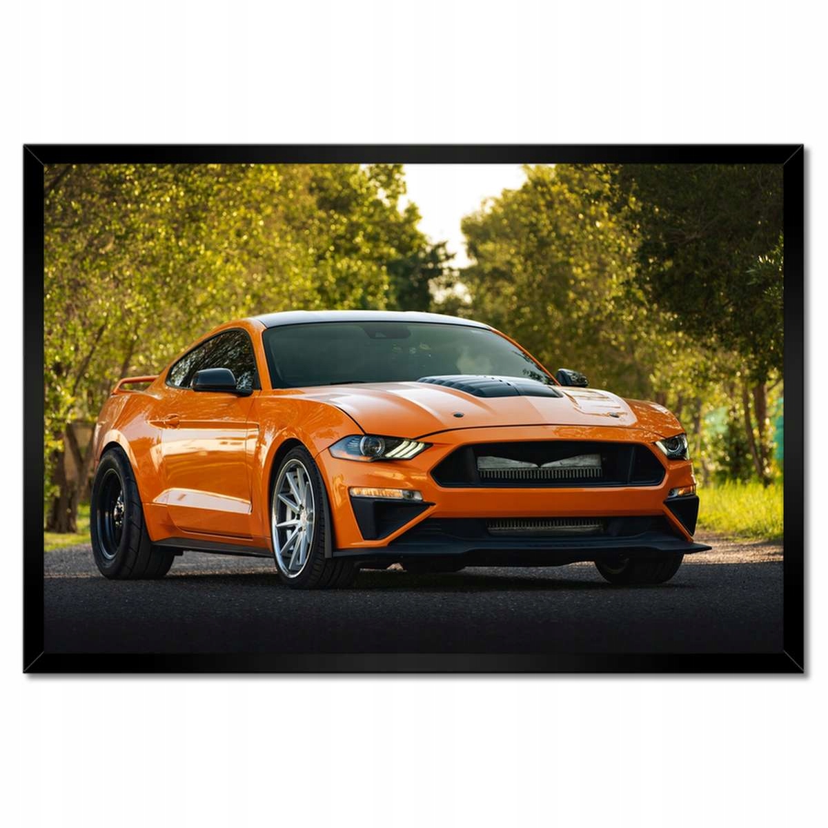 Plakáty v rámu 60x40 Oranžové auto