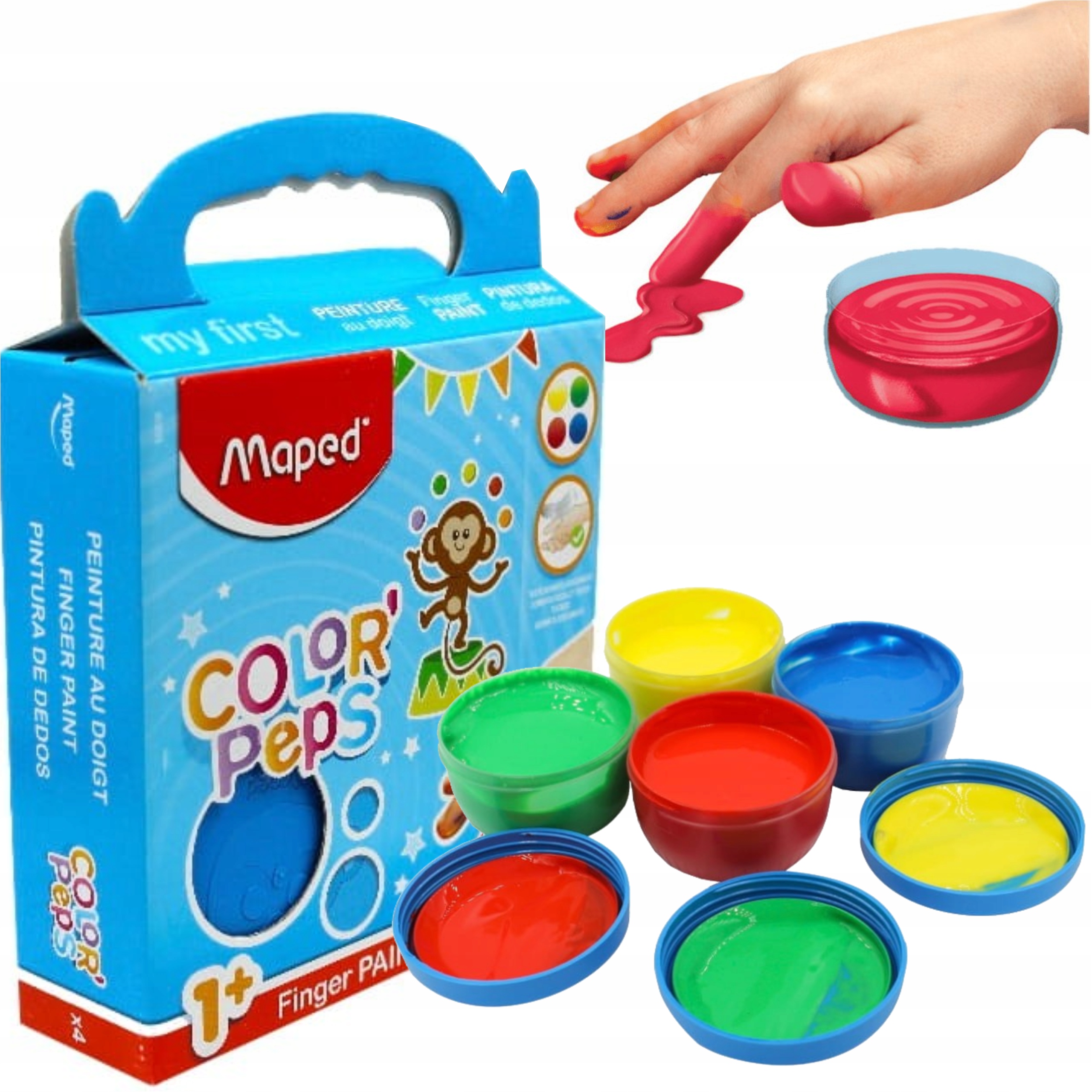 

Farby do malowania palcami Maped Colorpeps 1+