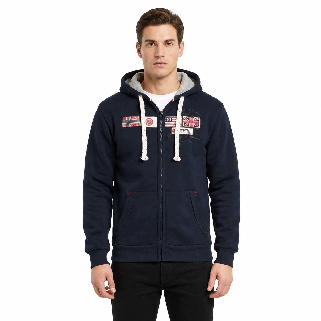 Pánská mikina Geographical Norway Gorma je lehká a pohodlná pro každodenní sport
