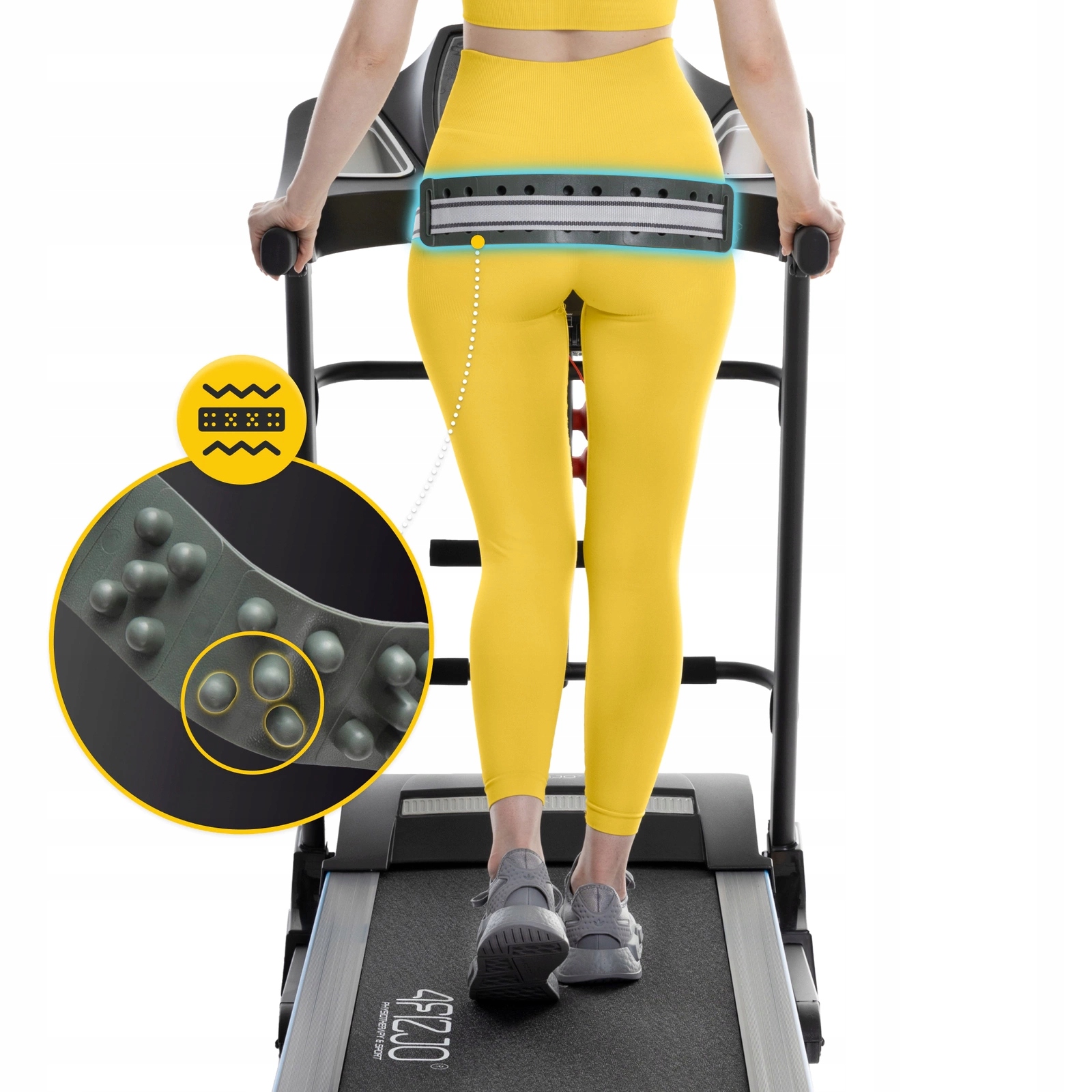 BIEŻNIA ELEKTRYCZNA DOMOWA SKŁADANA REGULACJA WZNIOS AMORTYZACJA FALCO S+ Szerokość pasa 42 cm