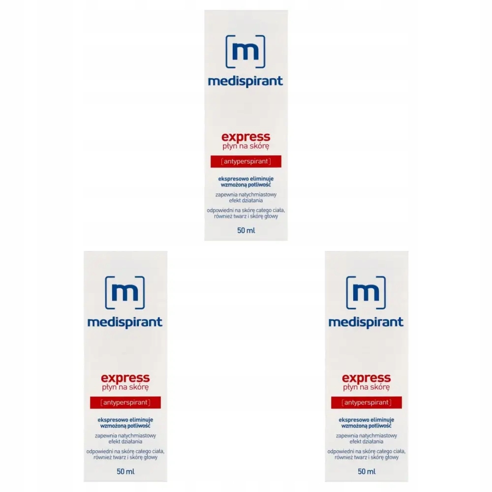 3x Medispirant Express płyn na skórę, 50 ml