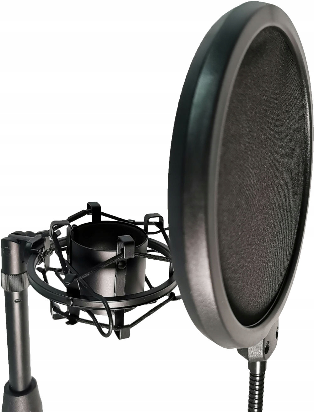 STATYW DO MIKROFONU BIURKOWY KOSZ ANTYWIBRACYJNY SHOCKMOUNT POPFILTR ZESTAW Marka MOZOS