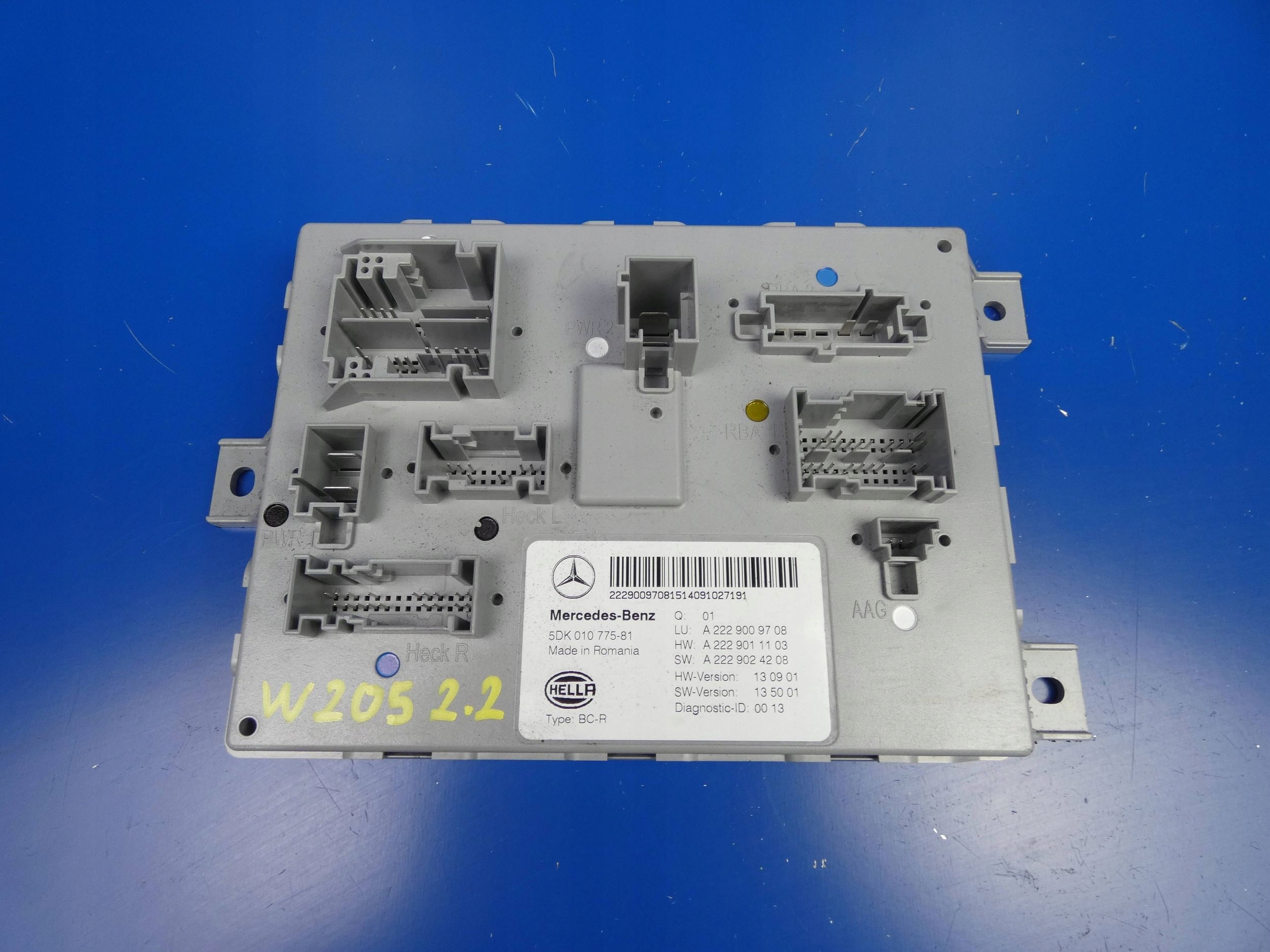 MERCEDES C KLASA W205 GLC W253 S W222 module control unit SAM