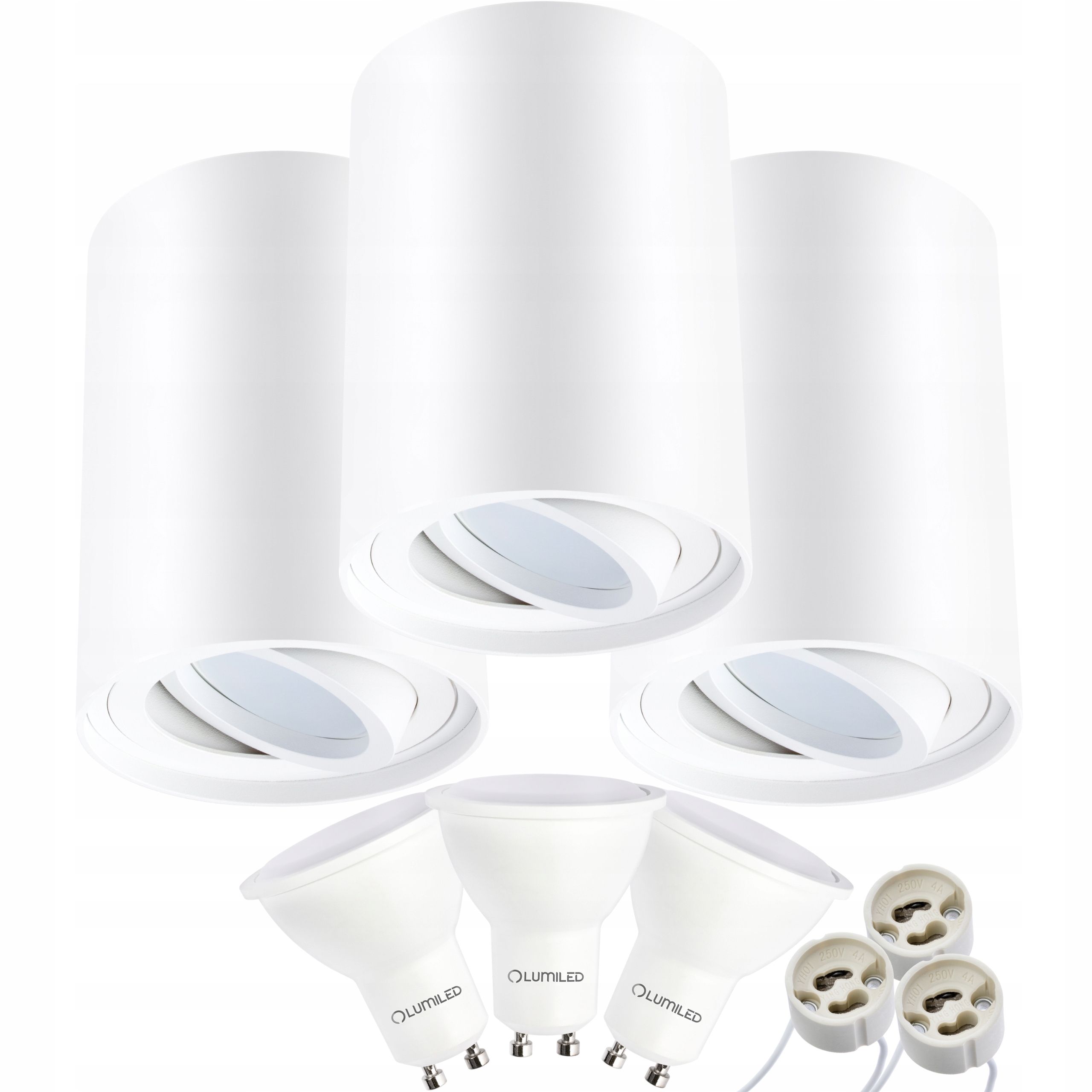 

3x Oprawa Natynkowa Halogenowa Spot 115mm+LED GU10