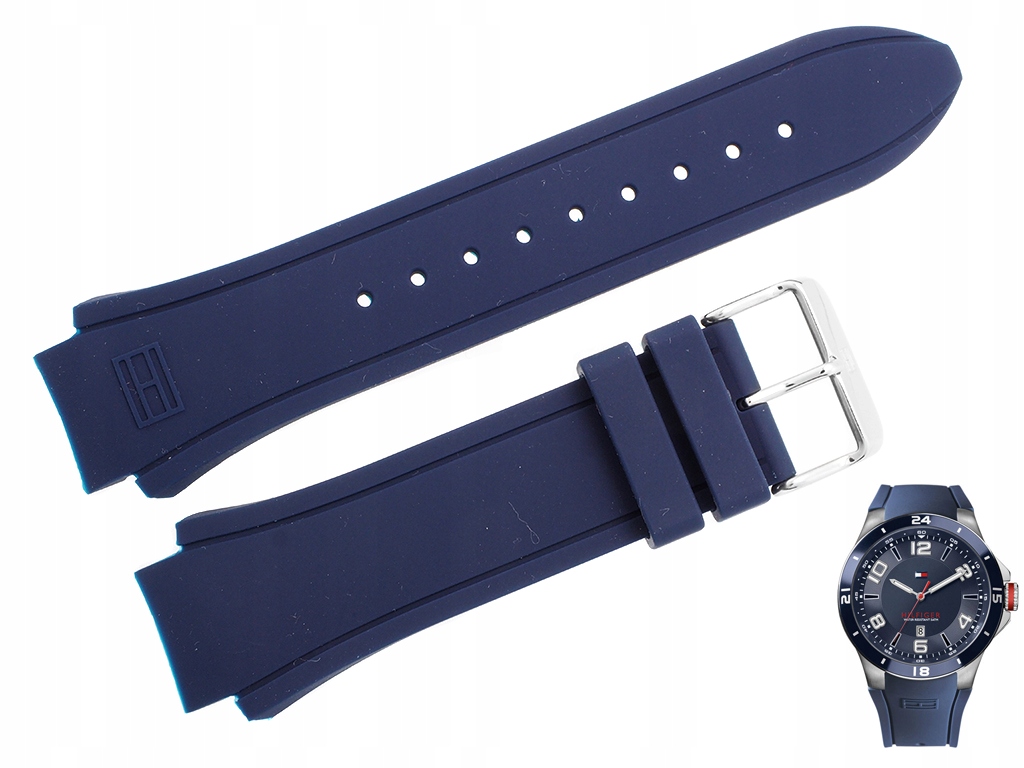 Originální řemínek pro hodinky Tommy Hilfiger Th 1790862 tmavě modrý 679301452