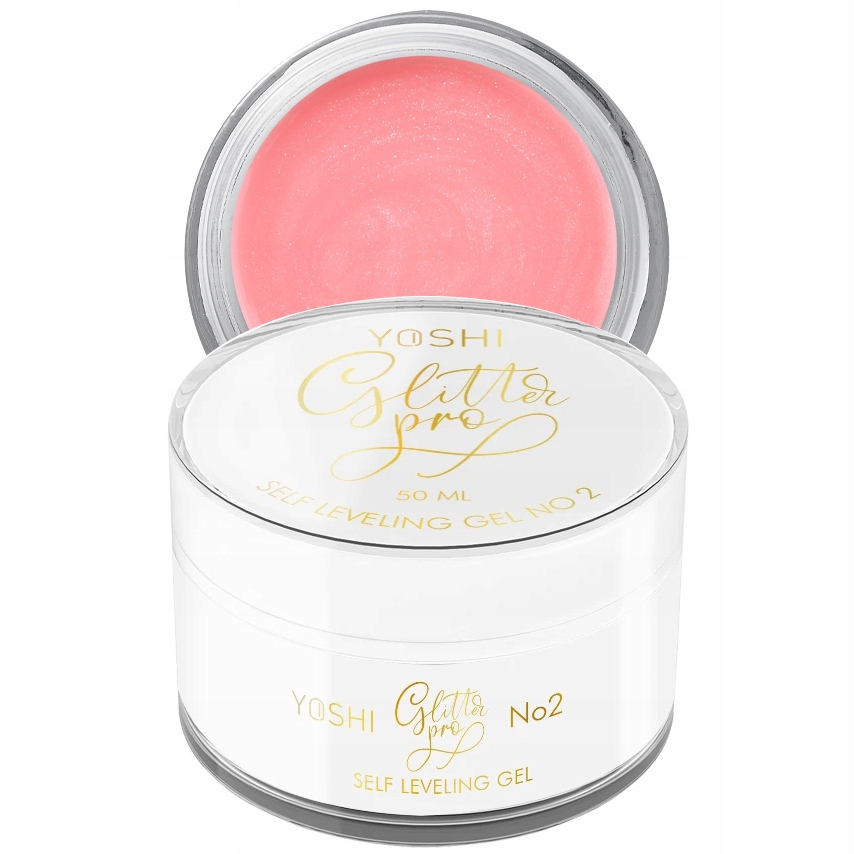 Yoshi Stavební Gel Samonivelační Třpytivé Pro Gel Uv/led 50 ml č. 2