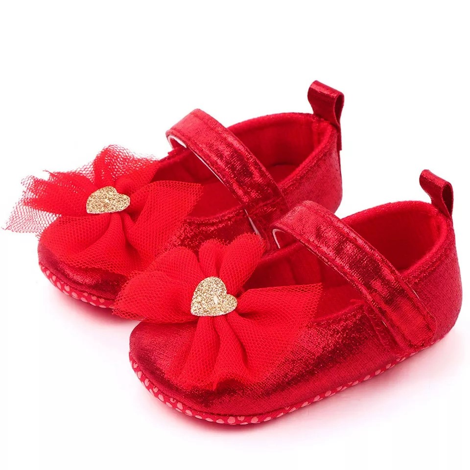 CZERWONE balerinki 12-18 niechodki chrzest wesele