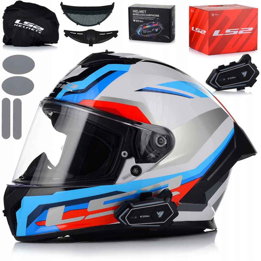 Motocyklová Prilba LS2 FF820 Rapid III Systém Pinlock Ecer 22.06 Interkom
