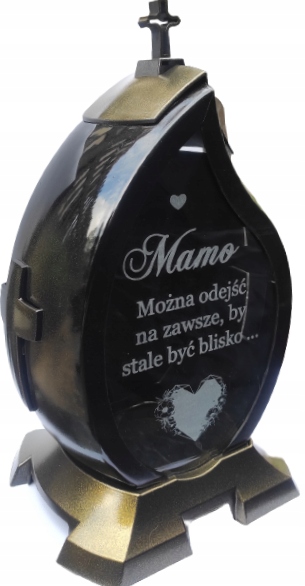

Znicz Grawer Łza Złoty Mamo Led