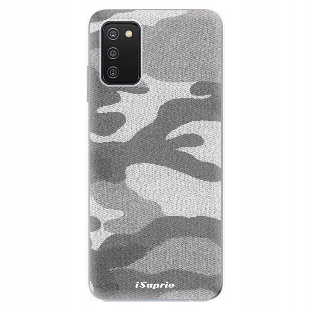 Silikonowe etui iSaprio Gray Camuflage 02 do Samsung Galaxy A03s