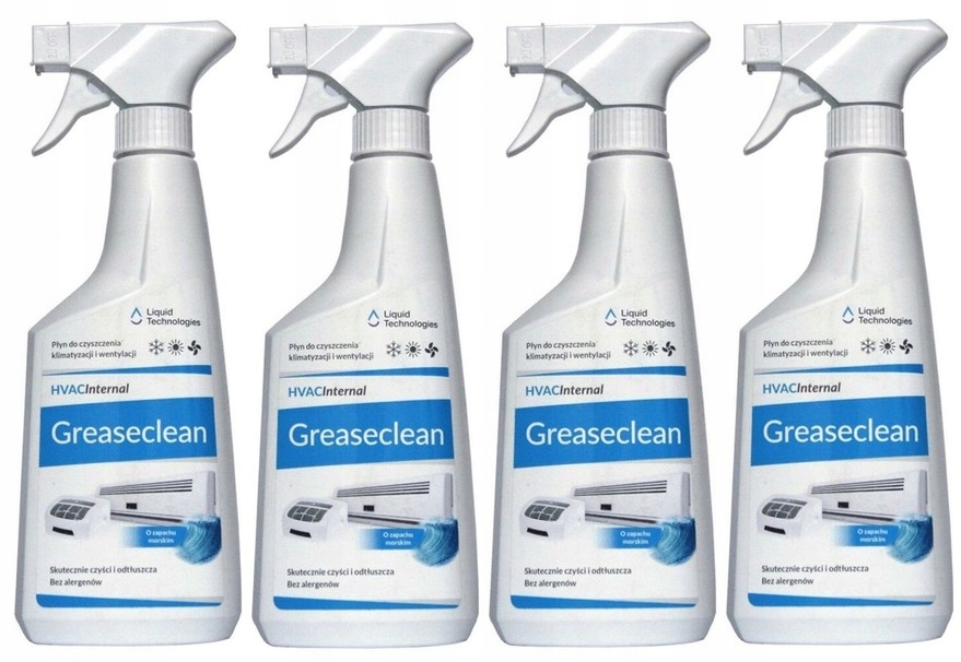 Levně 4x Přípravek na čištění klimatizací Greaseclean Liquid Technologies