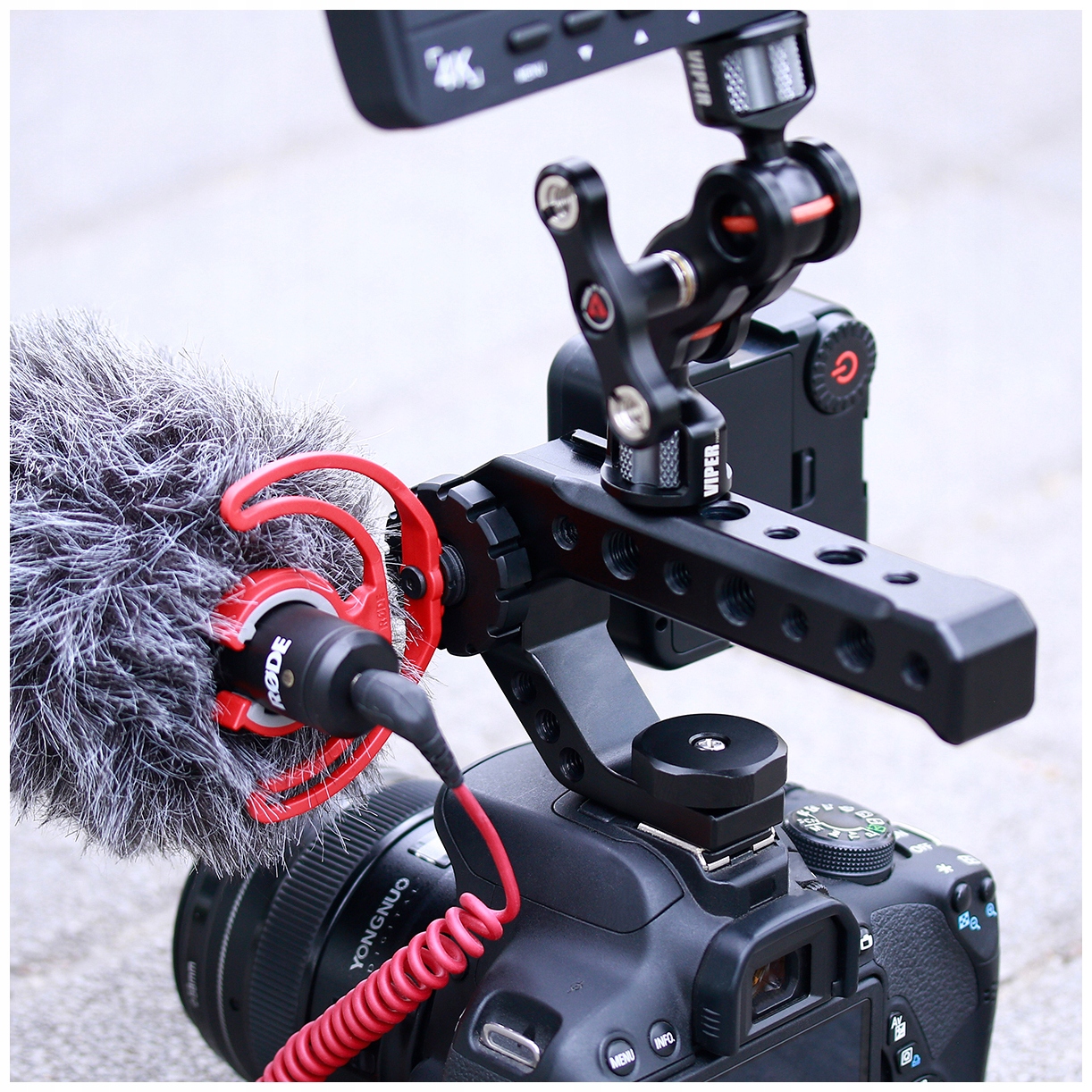 Uchwyt Stabilizujący gimbal video do lustrzanek i bezlusterkowców Waga produktu 0.179 kg