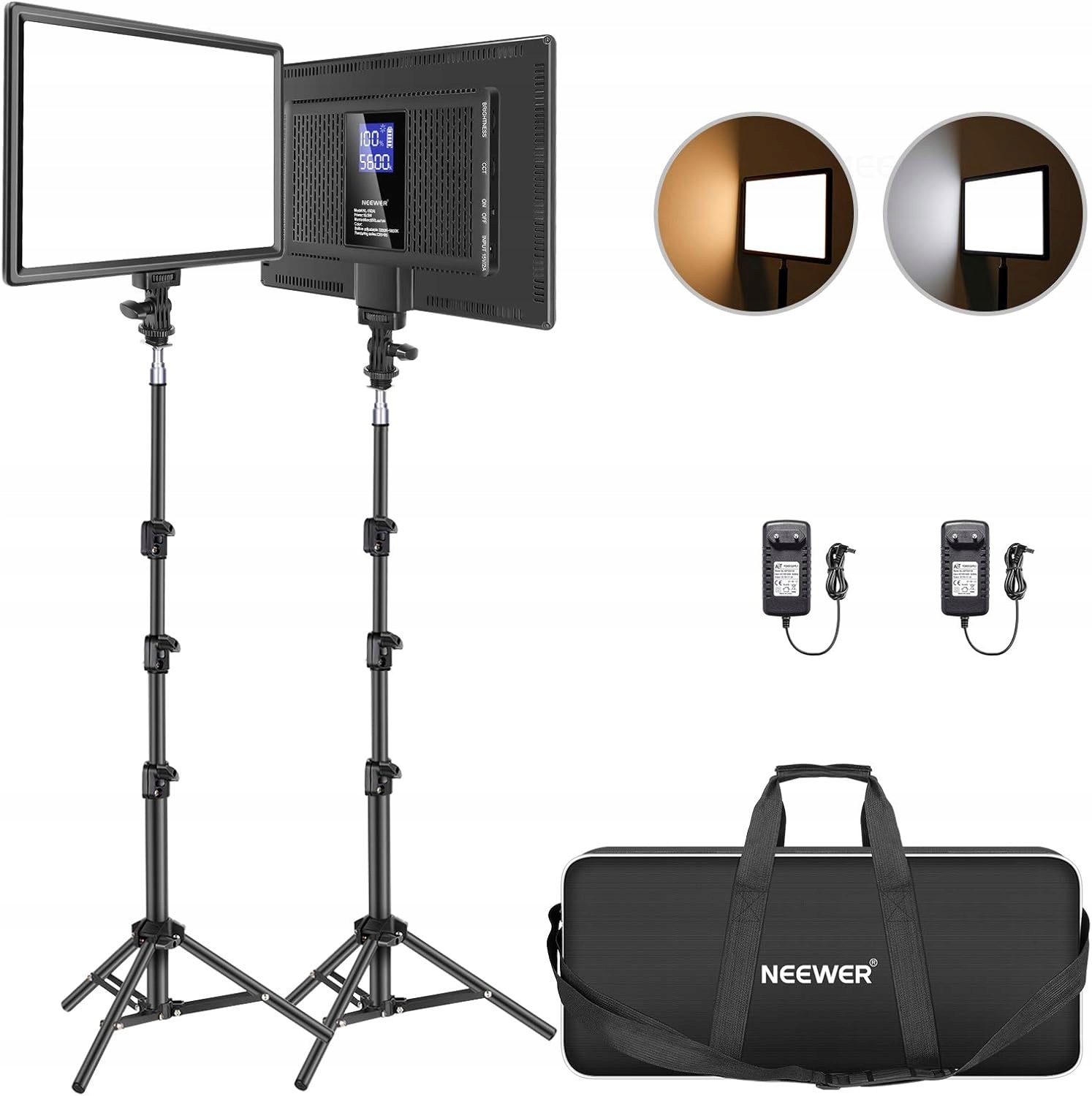 2x Fotografická Diodová Lampa Světelný Panel 13'' Neewer NL-192AL