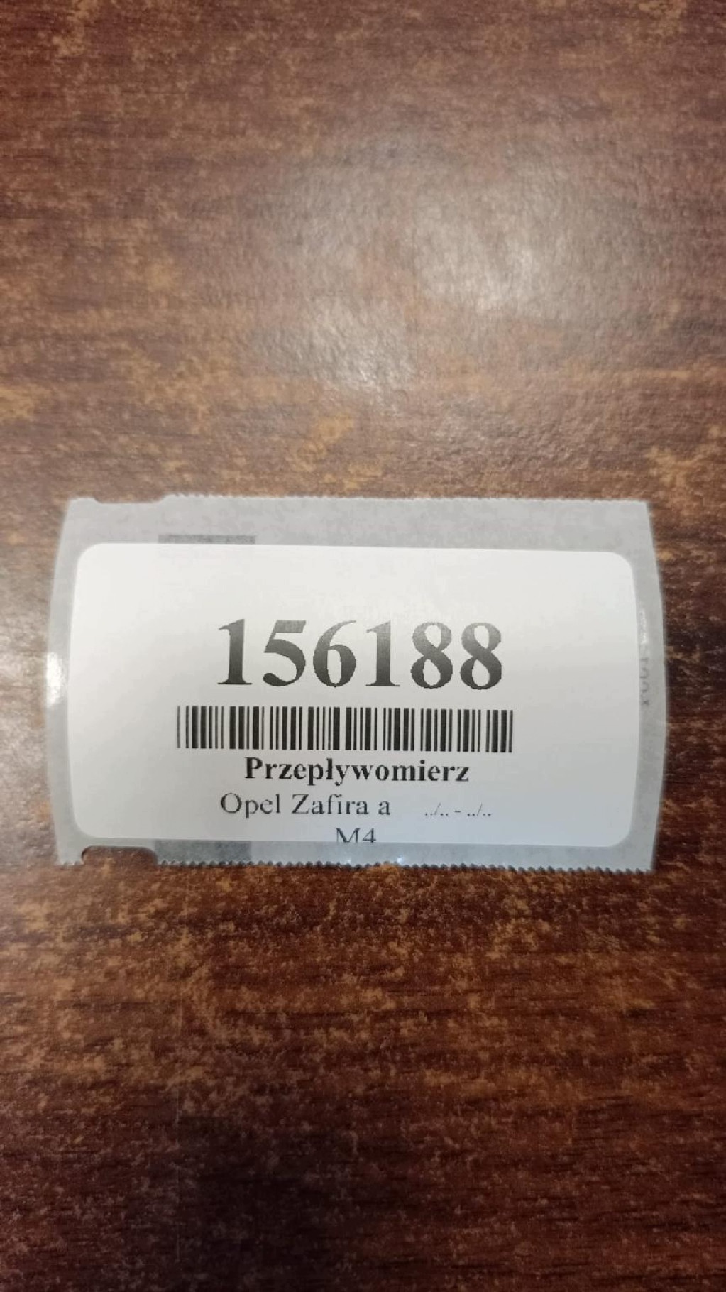 OPEL ZAFIRA A 1.8 flow meter 90530463