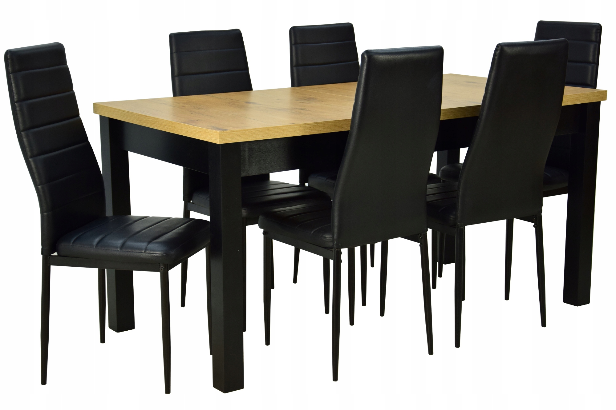 Rozšíriteľný jedálenským stolom (2 m + 6 stoličiek pre KUCHYŇA ECO