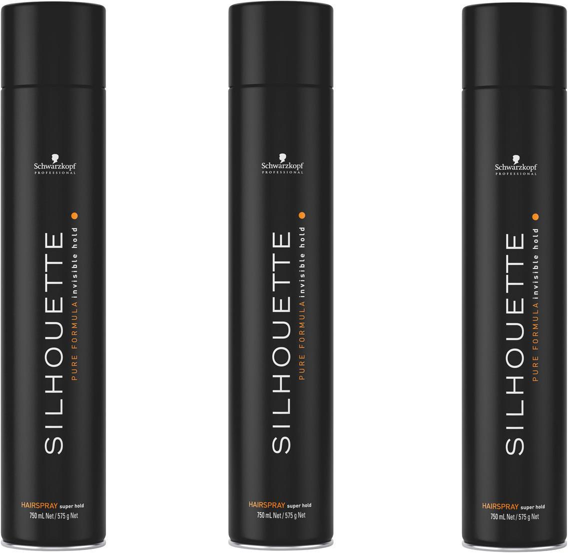 SCHWARZKOPF SILHOUETTE SUPER HOLD HAIRSPRAY 750X3