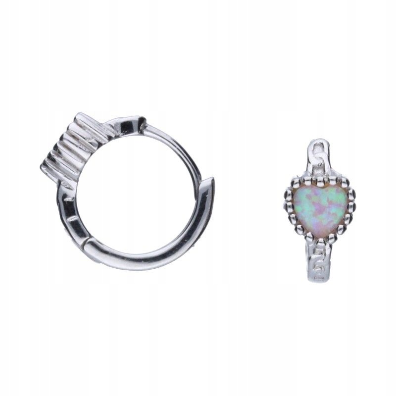 Náušnice ze stříbra 925 rhodiované dámské s růžovým opálem jako dárek