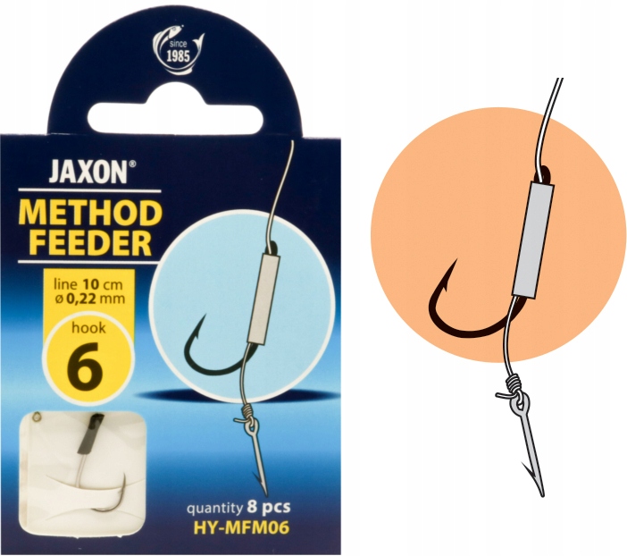 

Haczyki Method Feeder Jaxon 8szt. przypon igła 6