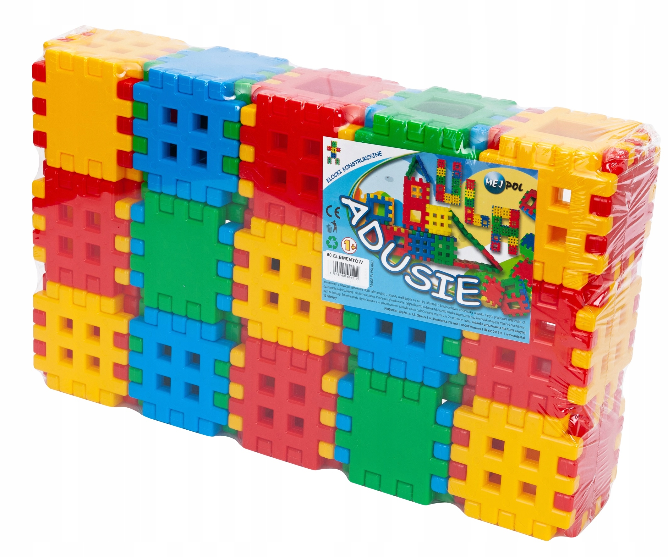 

Klocki konstrukcyjne wafle Adusie 90 el.
