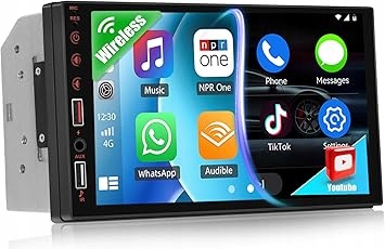 Radio Samochodowe 7-Calowy Ekran Dotykowy 2 Din Bluetooth Usb
