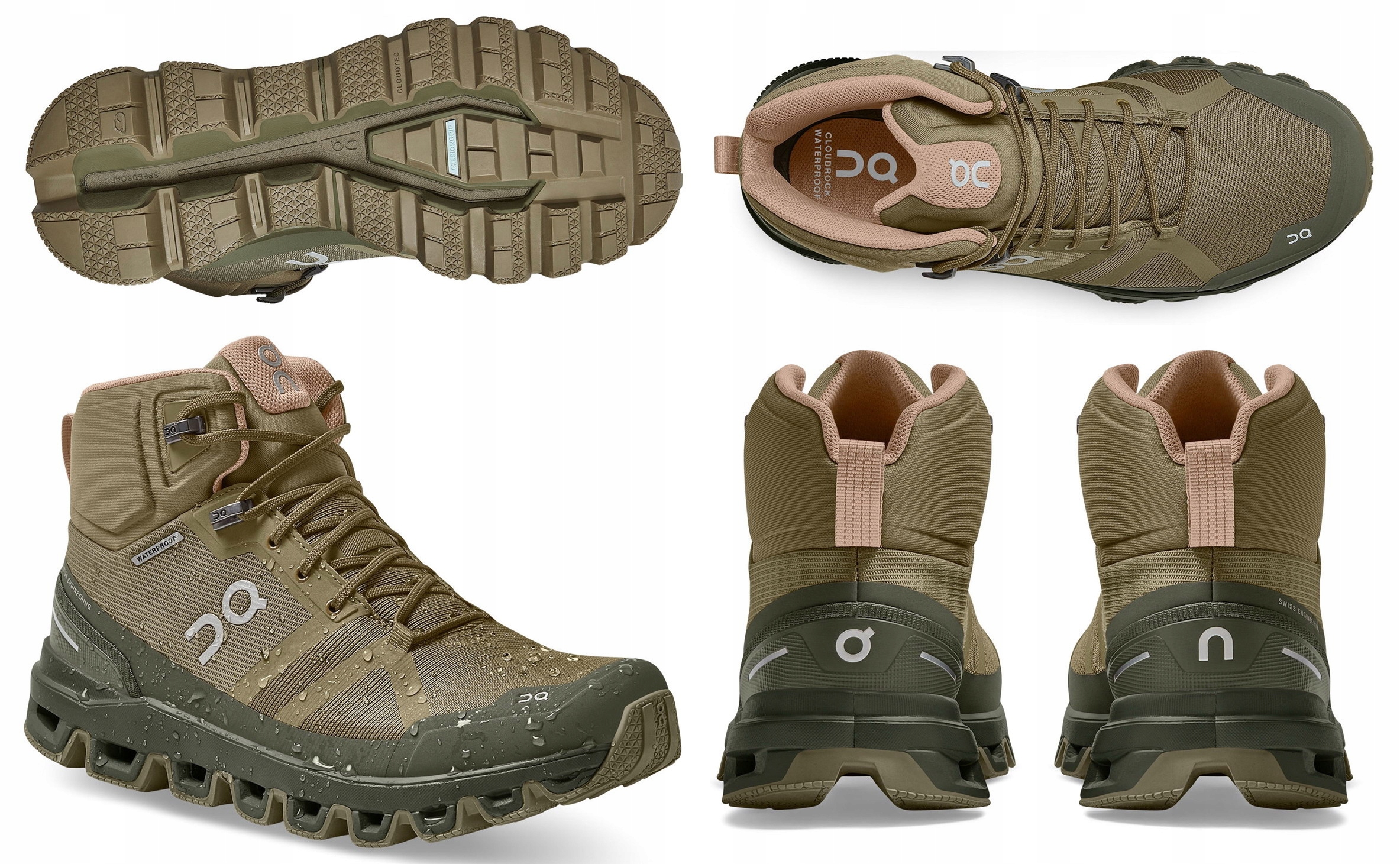 On Running Cloudrock damskie buty wodoodporne trekkingowe z membraną 38.5