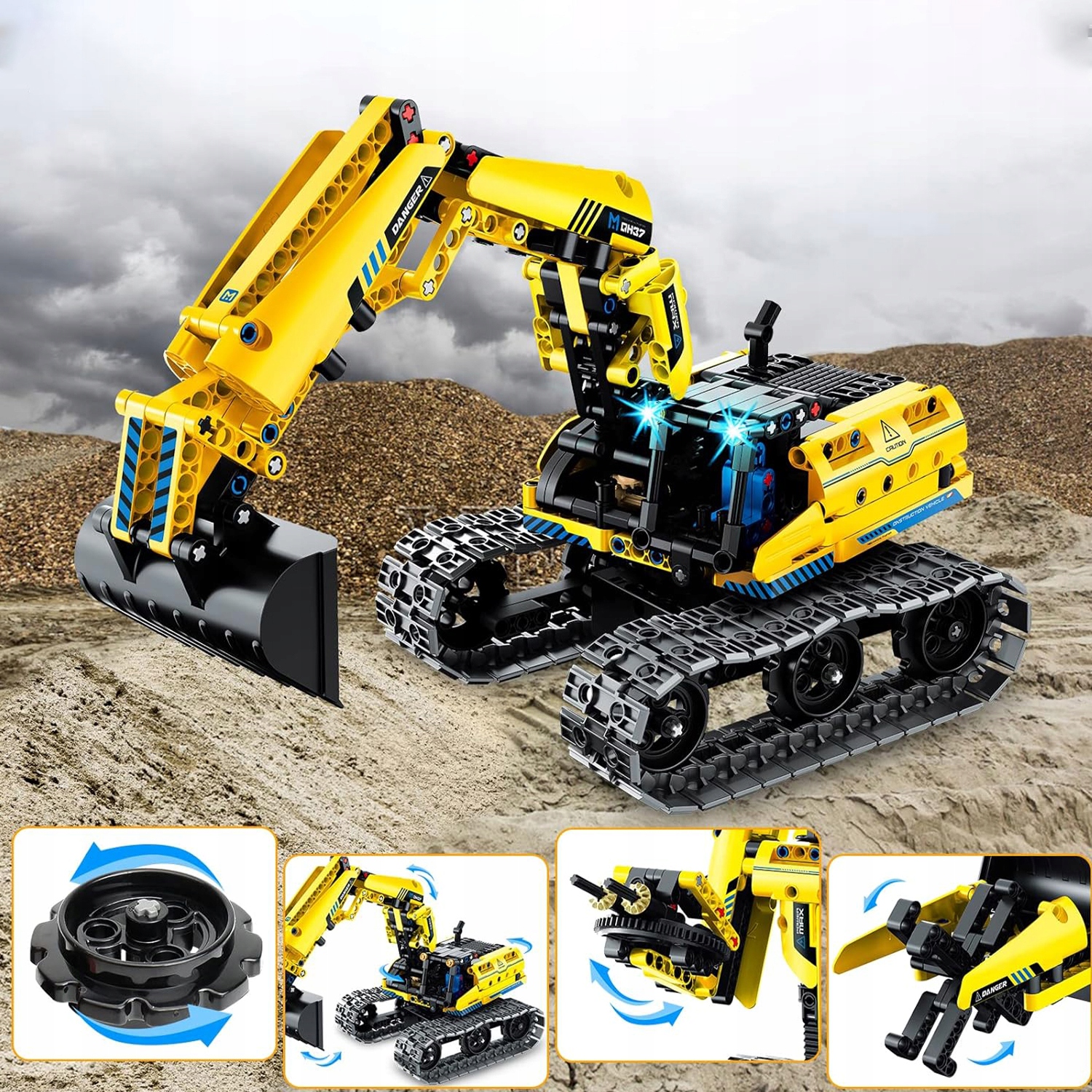 KOPARKA ZABAWKA INŻYNIERYJNA PROGRAMOWALNY PILOT Minimalny wiek dziecka 6