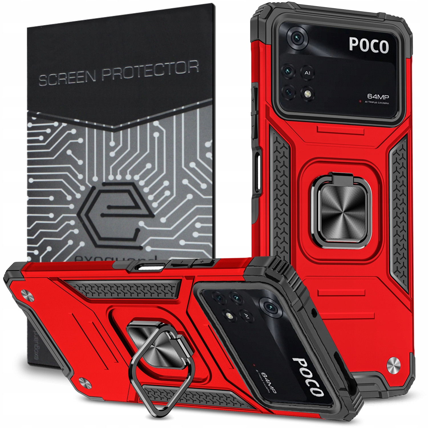 

Case Etui Obudowa+szkło do Xiaomi Poco M4 Pro (4G)