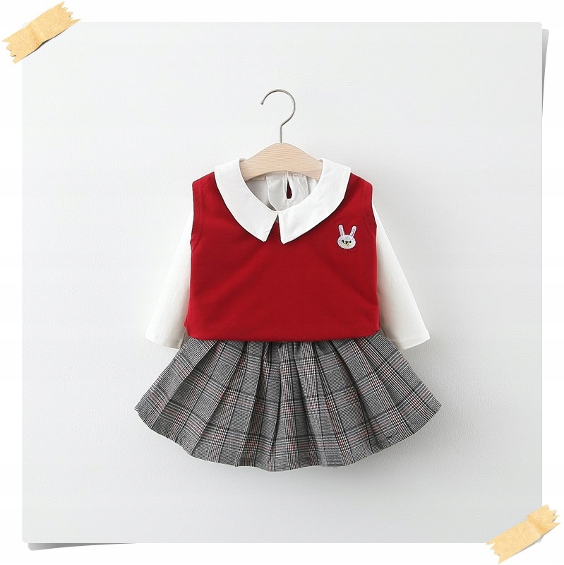 

Komplet 3częściowy elegancki 92r,2lata dziewczynka