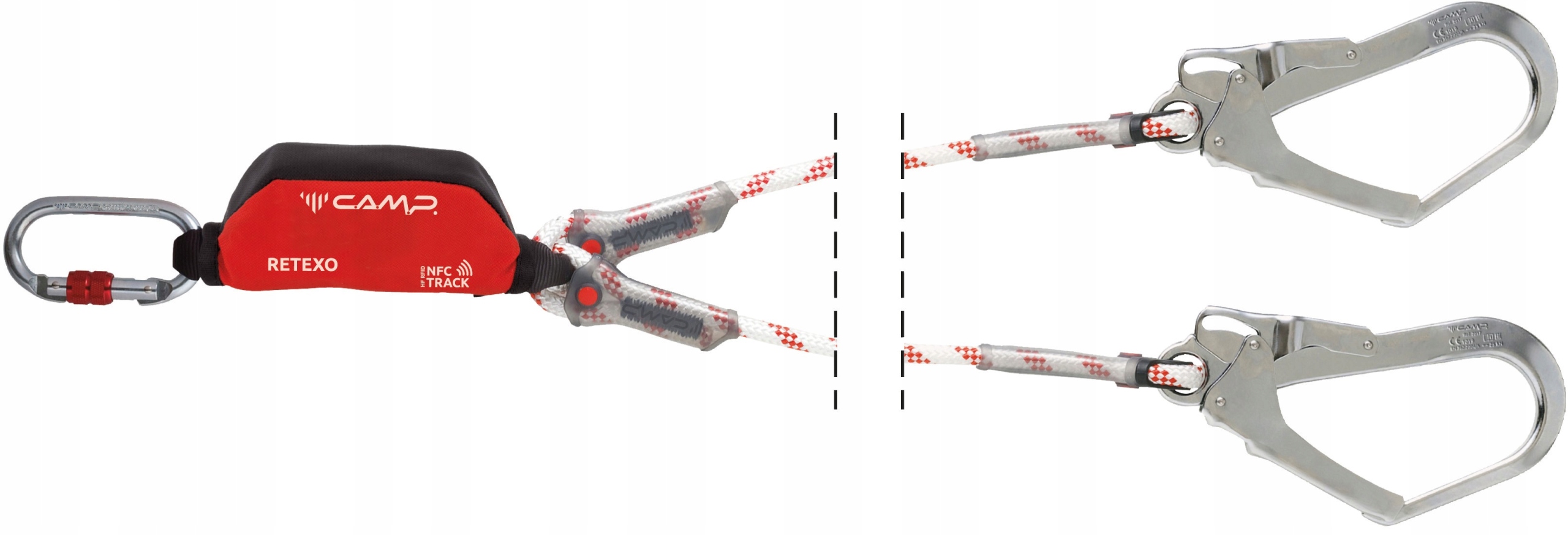 Lonża Camp Retexo Rope Double Steel MGO 190cm