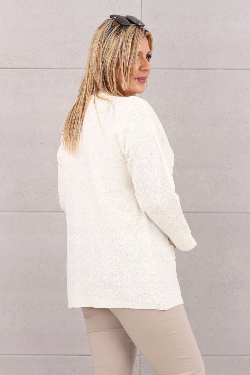 SWETER ROZPINANY DAMSKI DZIANINOWY OVERSIZE PRODUKT POLSKI ROZMIARY Rozmiar XXL