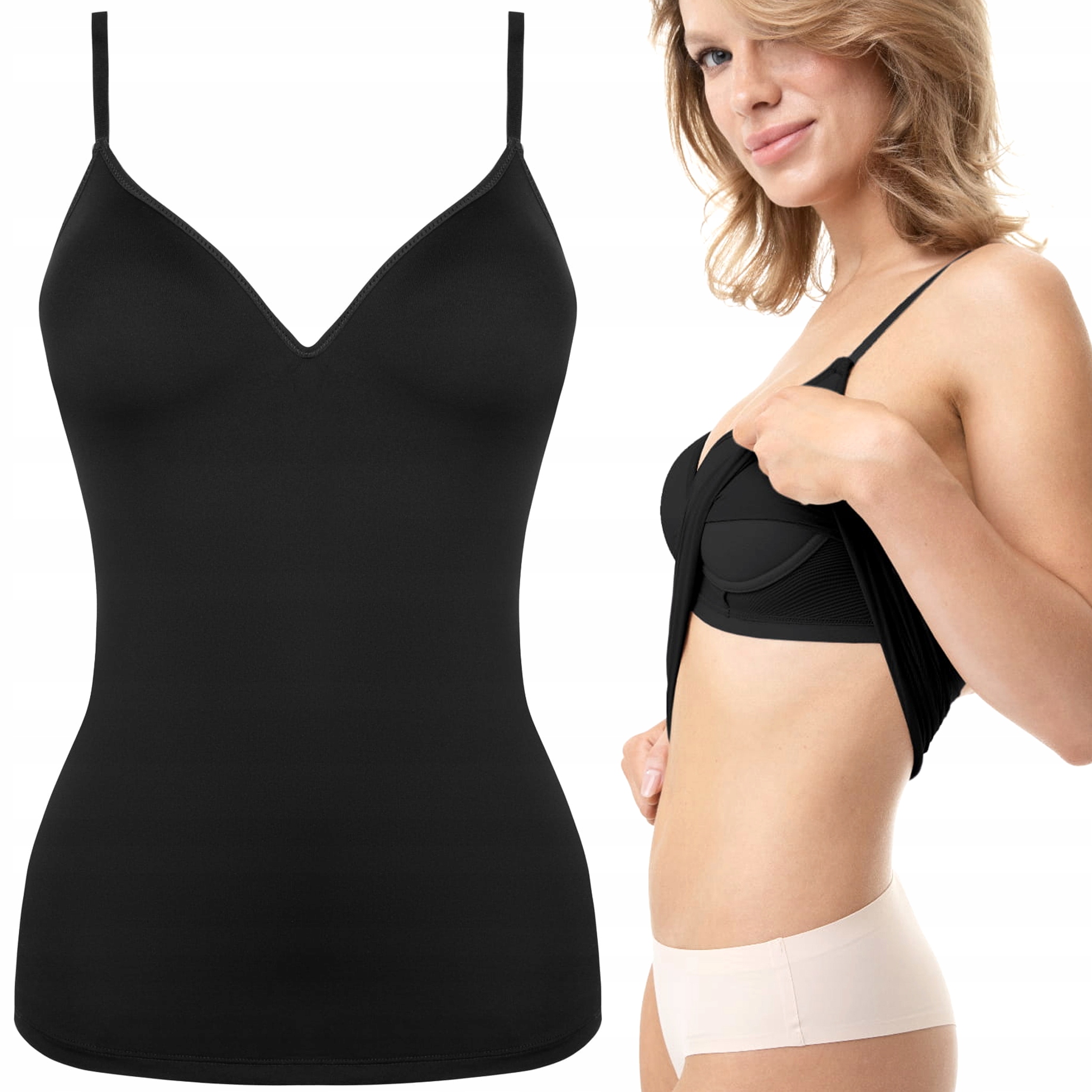 Tričko a Biusztonosz 2V1 Julimex Top Bra Tričko s ramínky XL