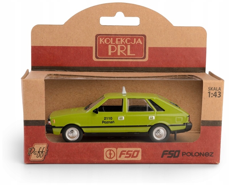 Figurka ZABAWKA dla DZIECKA SAMOCHODZIK MEGA Samochód PRL FSO polonez taxi