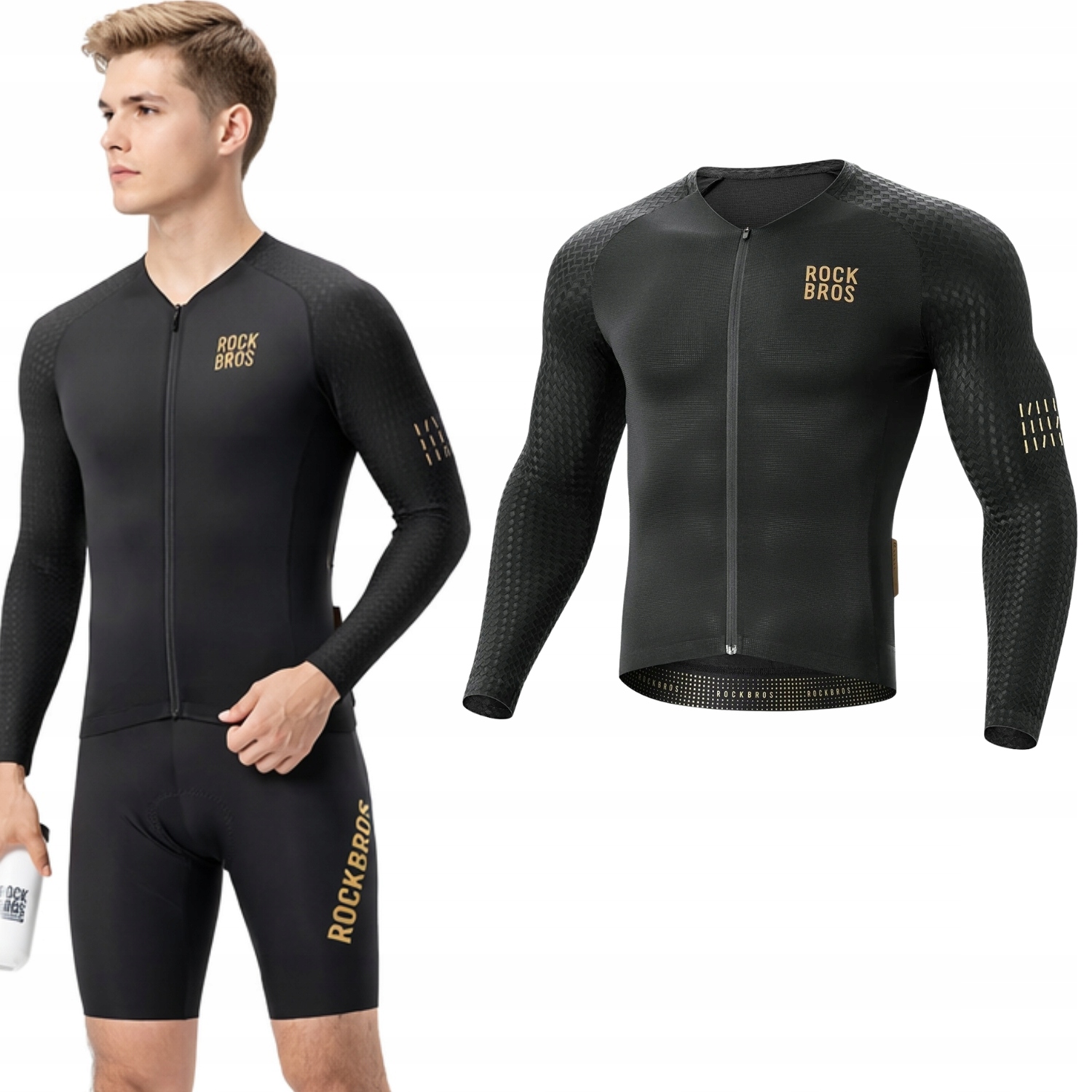 Koszulka Rowerowa Męska Kolarska Na Rower Sportowa Mtb Długa M Rockbros