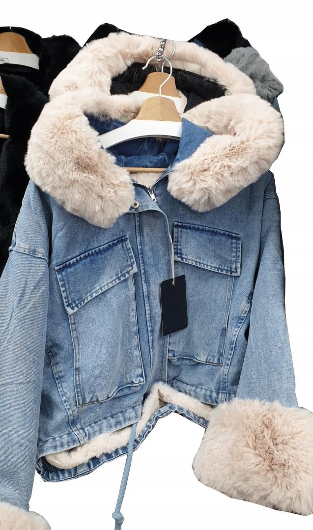 

Kurtka Jeansowa Z Futerkiem Katana Miś Futerko S