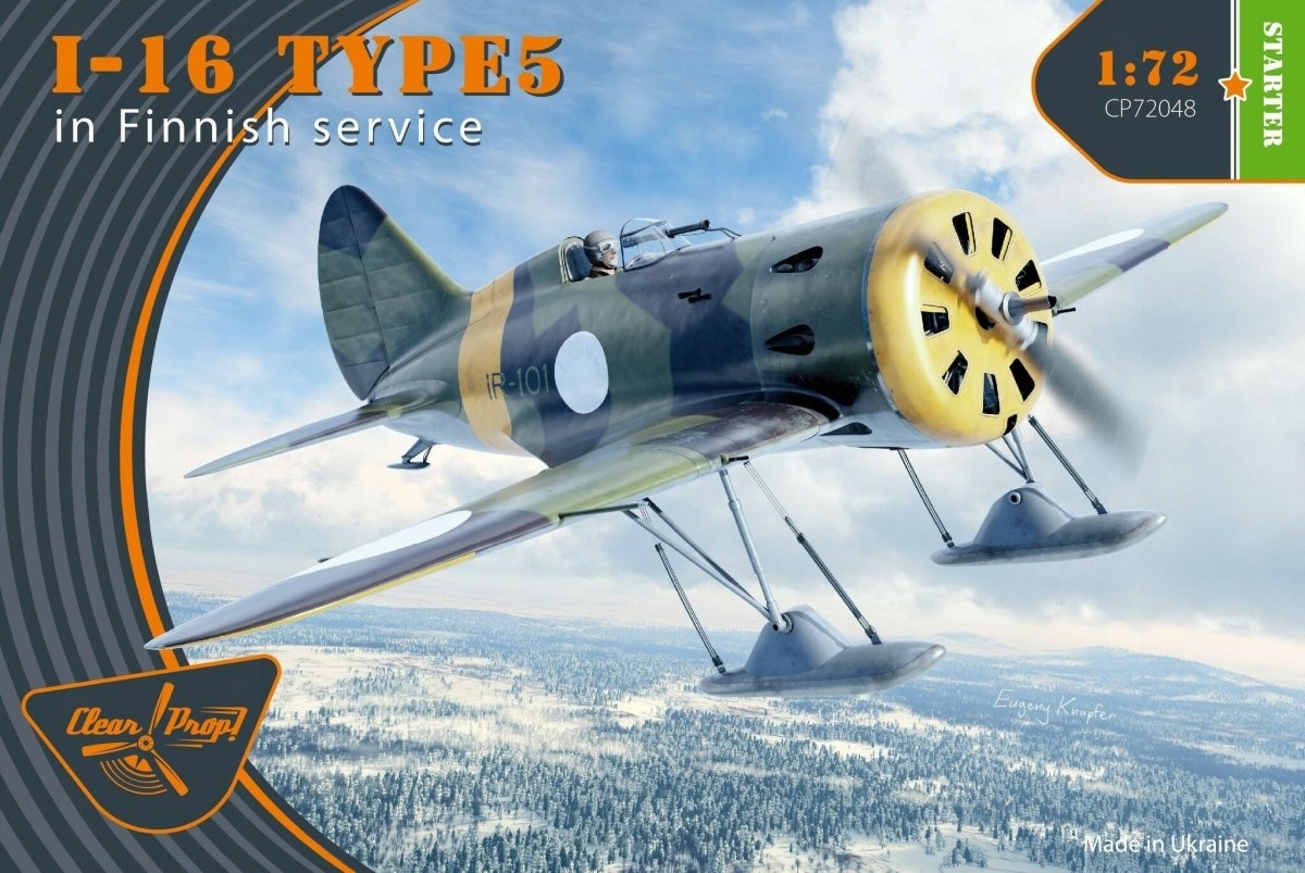 I-16 Type 5 In Finnish Service Clear Prop CP72048 měřítko 1/72