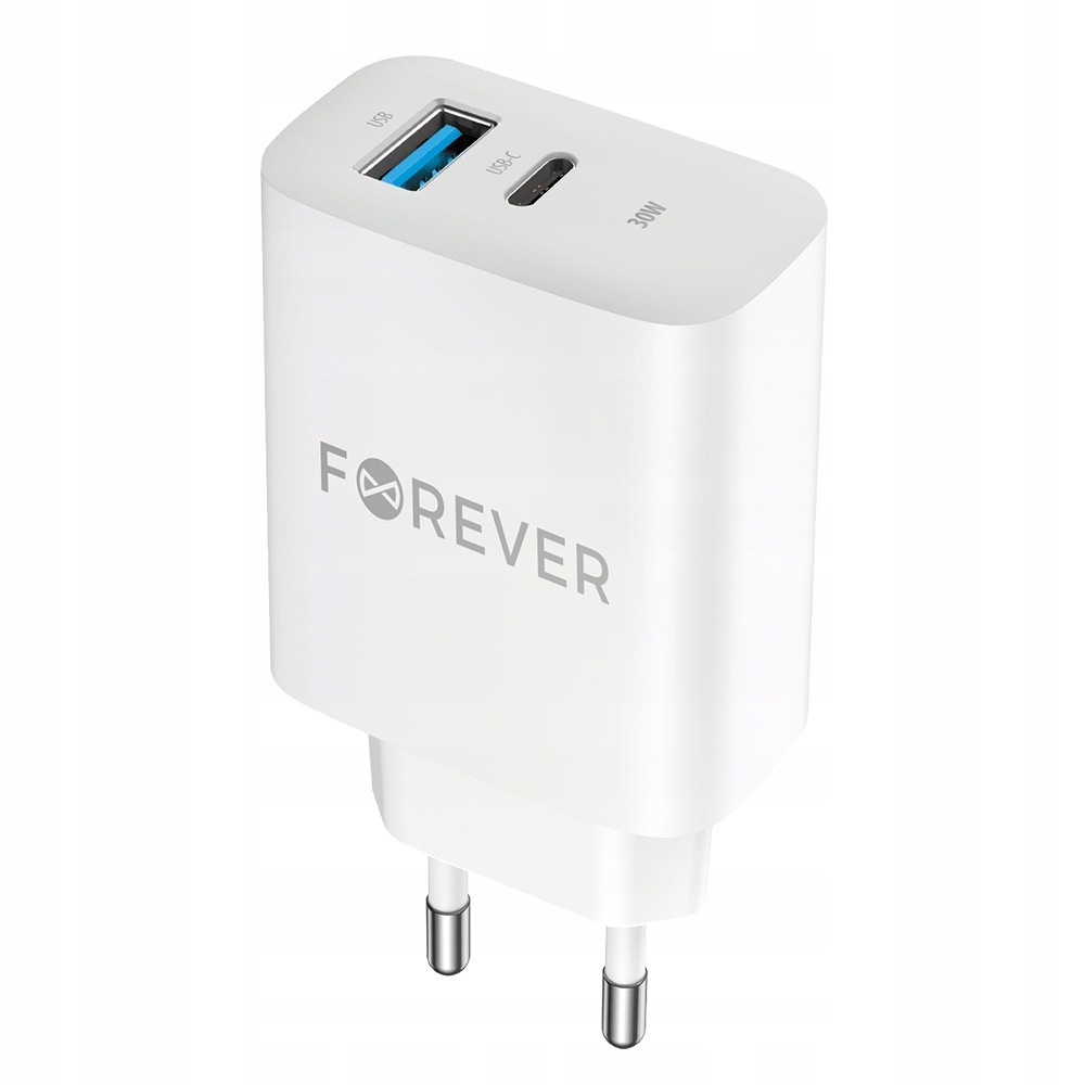 Forever Ladowarka Usb C Usb A Pd Qc 30W Do Apple Iphone 8 9 10 11 12 13 14
