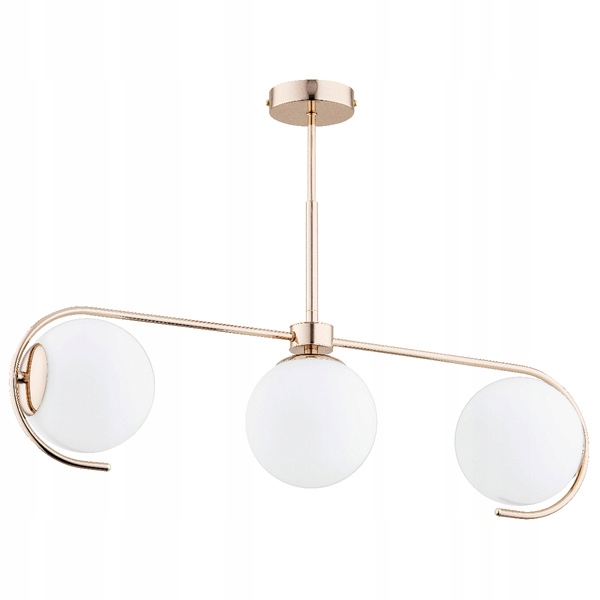 Exkluzivní glamour lustr Astana Zlatá podlouhlá konstrukce do jídelny