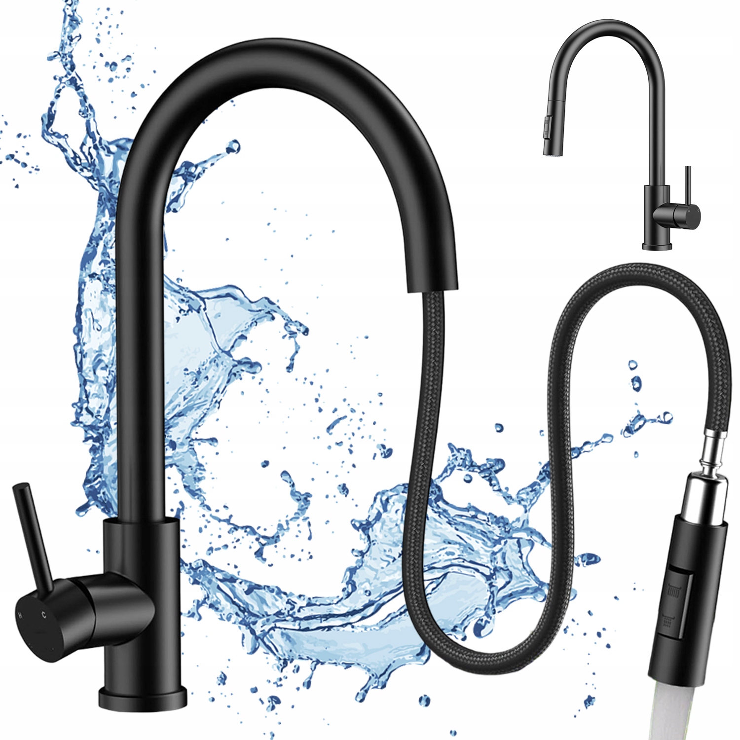 Kuchyňská Umyvadlová Baterie Stojánková Vysoká Na Desku