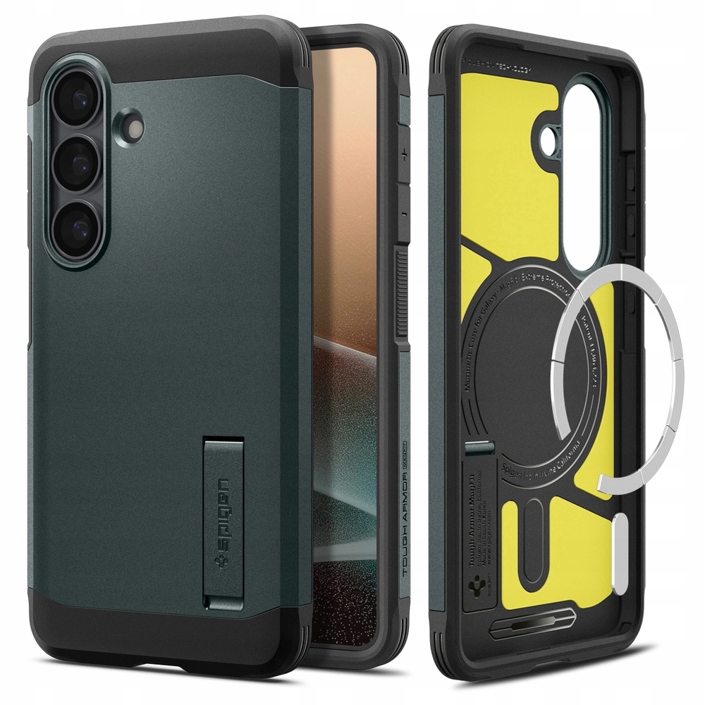 Pouzdro pro Galaxy S26, Spigen Tough Armor, pro MagSafe, pancéřové, stojánek