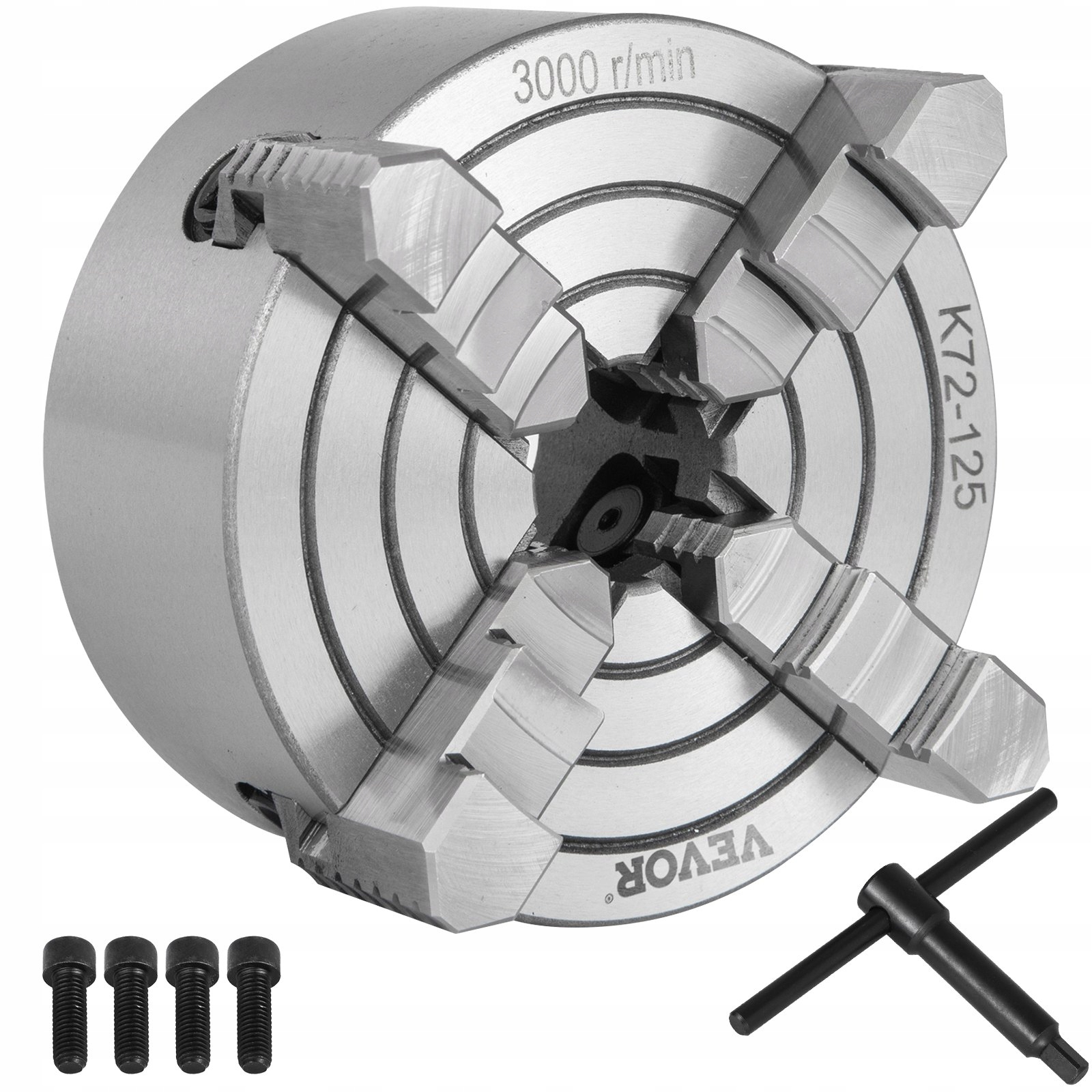 4-čelisťový soustružnický držák s otočnou čelistí 125 mm