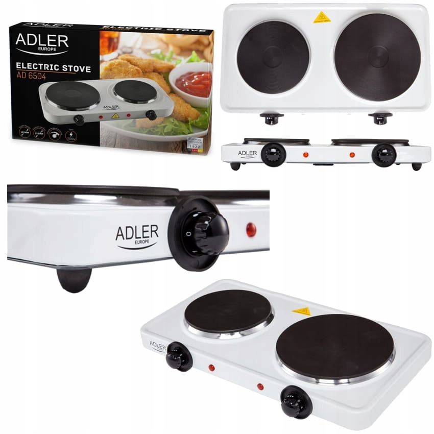 KUCHENKA ELEKTRYCZNA DWUPALNIKOWA 2500W AD6504