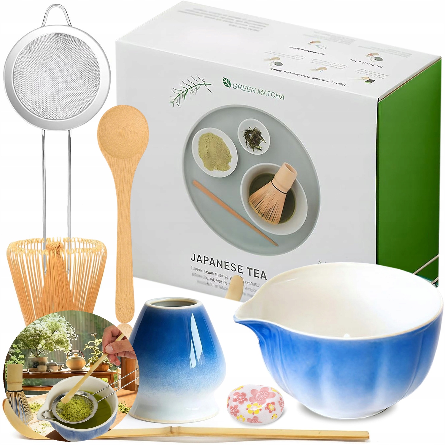 Levně Dárková Sada Bambusového Dárková Sada Chashaku Vánoční Dárek