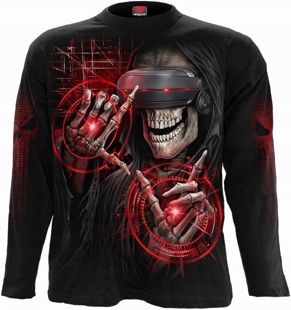 Cyber Death tričko s dlouhým rukávem Spiral vel XXL