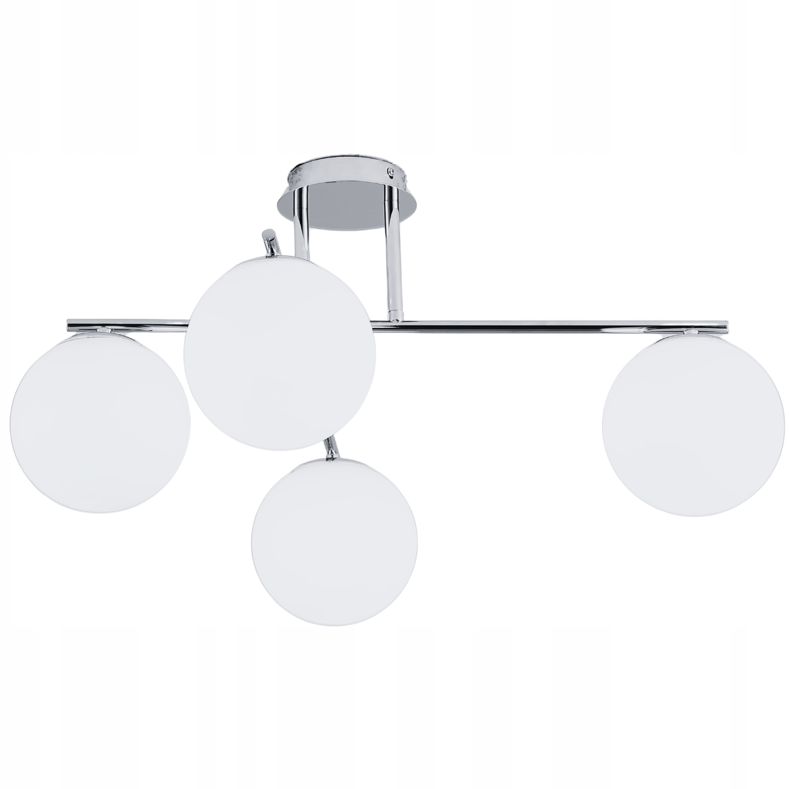 Závěsná Lampa Stropní Lustr Kule chrom Moderní Led mléčná