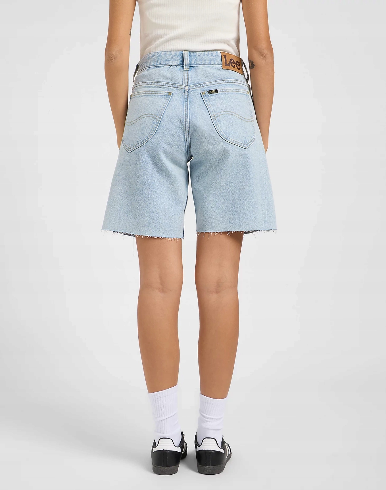 Dámské kraťasy Lee Rider Loose Short Hint Of Rain 112363533 W25